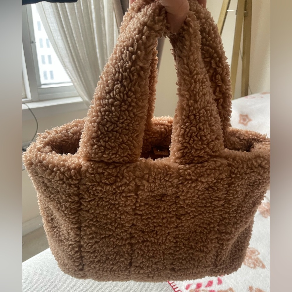 Mango Tan Teddy Tote Bag